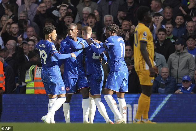 Omorodion would have provided competition to Nicolas Jackson  (centre left) at Stamford Bridge this season