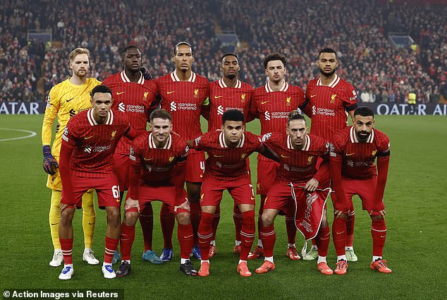 Twenty-five-year-old Kelleher (top left) has enjoyed a run of starts for Liverpool recently