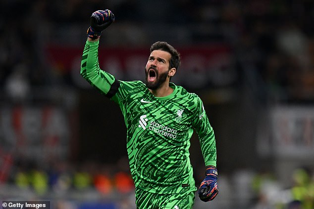 But he will soon resume his role as back-up to Brazilian stopper Alisson Becker (pictured)