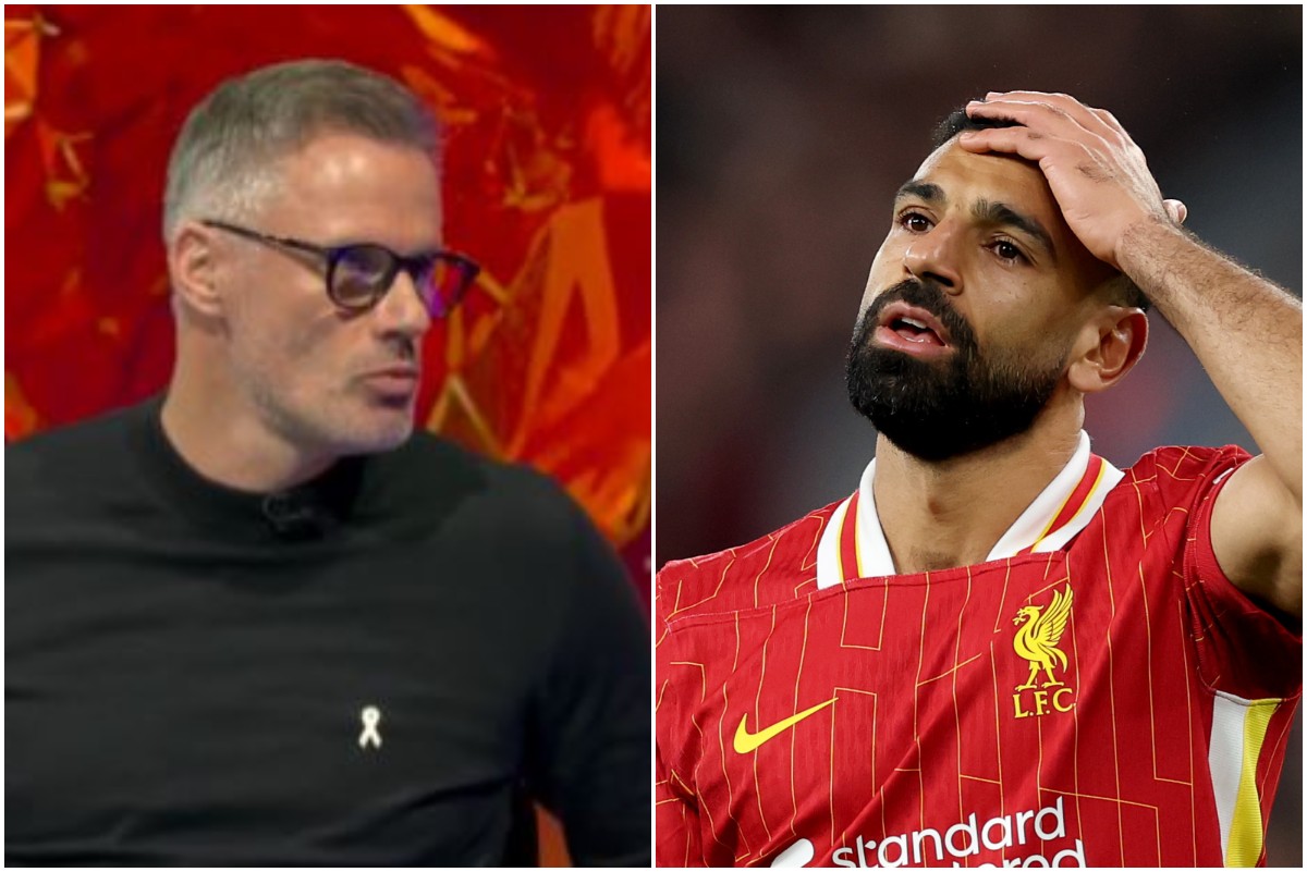 Jamie Carragher and Mohamed Salah