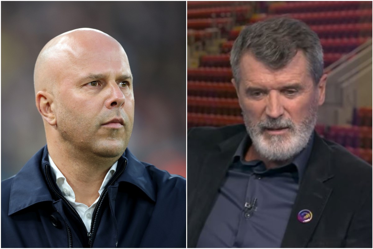 Arne Slot and Roy Keane