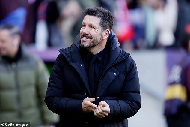 Atletico Madrid's head coach Diego Simeone could yet welcome the forward back to Spain