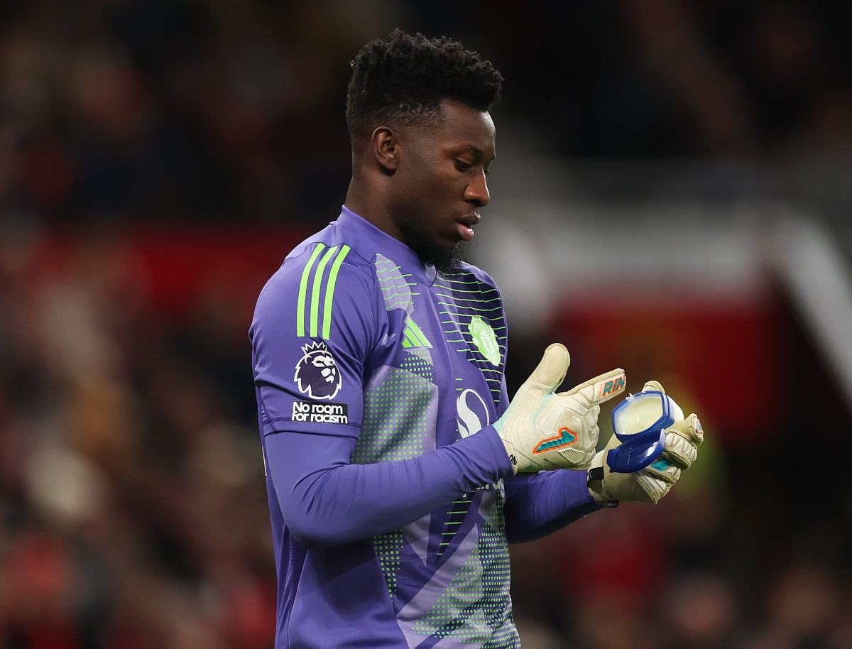 Manchester United goalkeeper Andre Onana