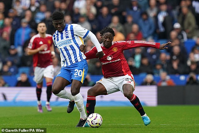 Carlos Baleba of Brighton is one of United's key targets in the final weeks of the window