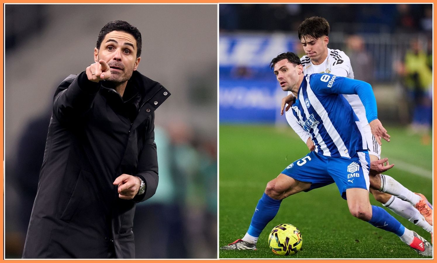 Mikel Arteta and Victor Valdepenas