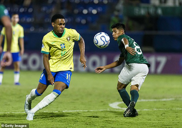 Conceicao scored four minutes into his first South American Under 17s championship game against Bolivia two weeks ago and has been the star of the tournament
