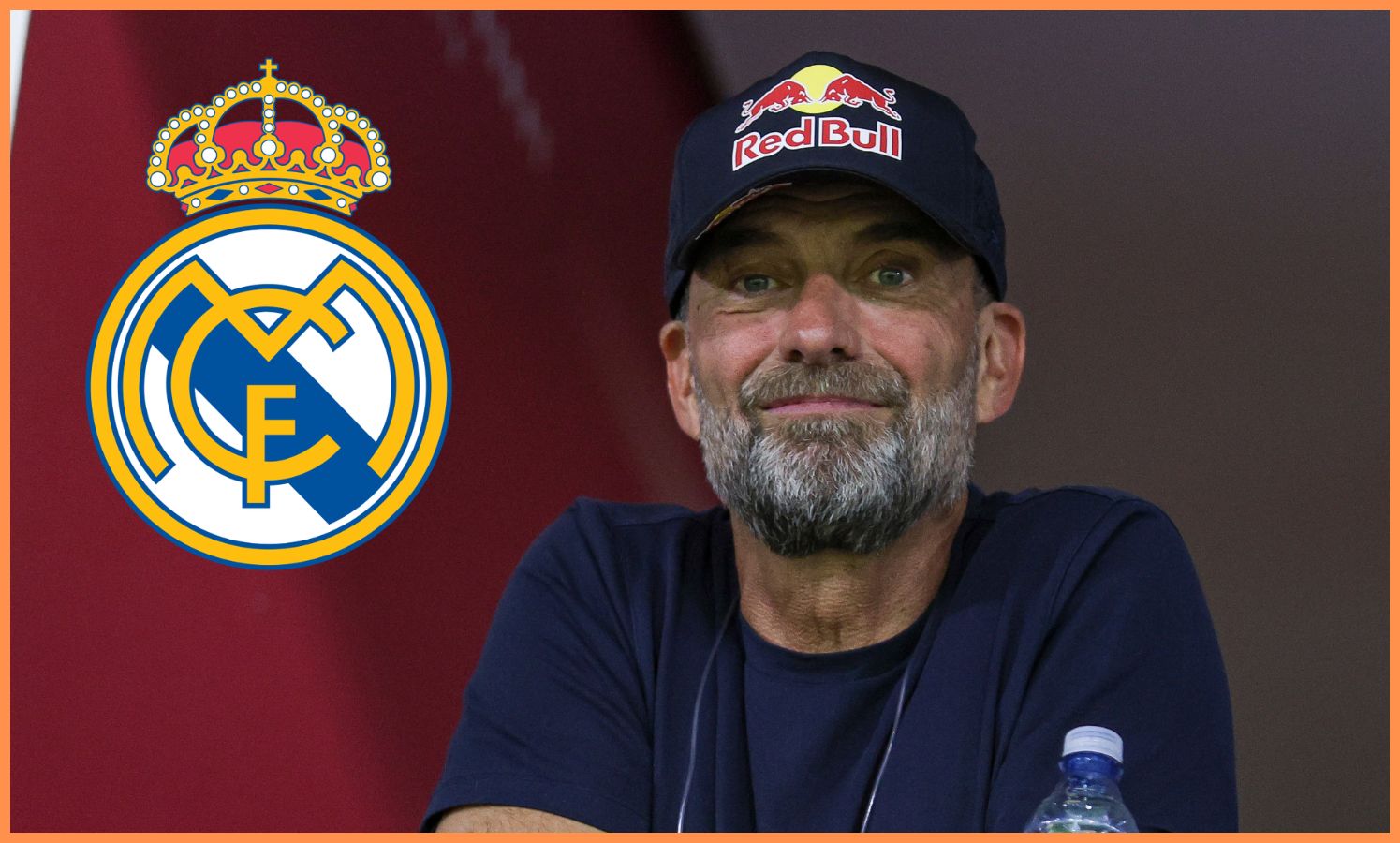 Jurgen Klopp at a press conference for Red Bull